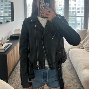 Zara Black Leather Jacket